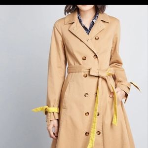 NWT Modcloth Classic Imagination Trench Small